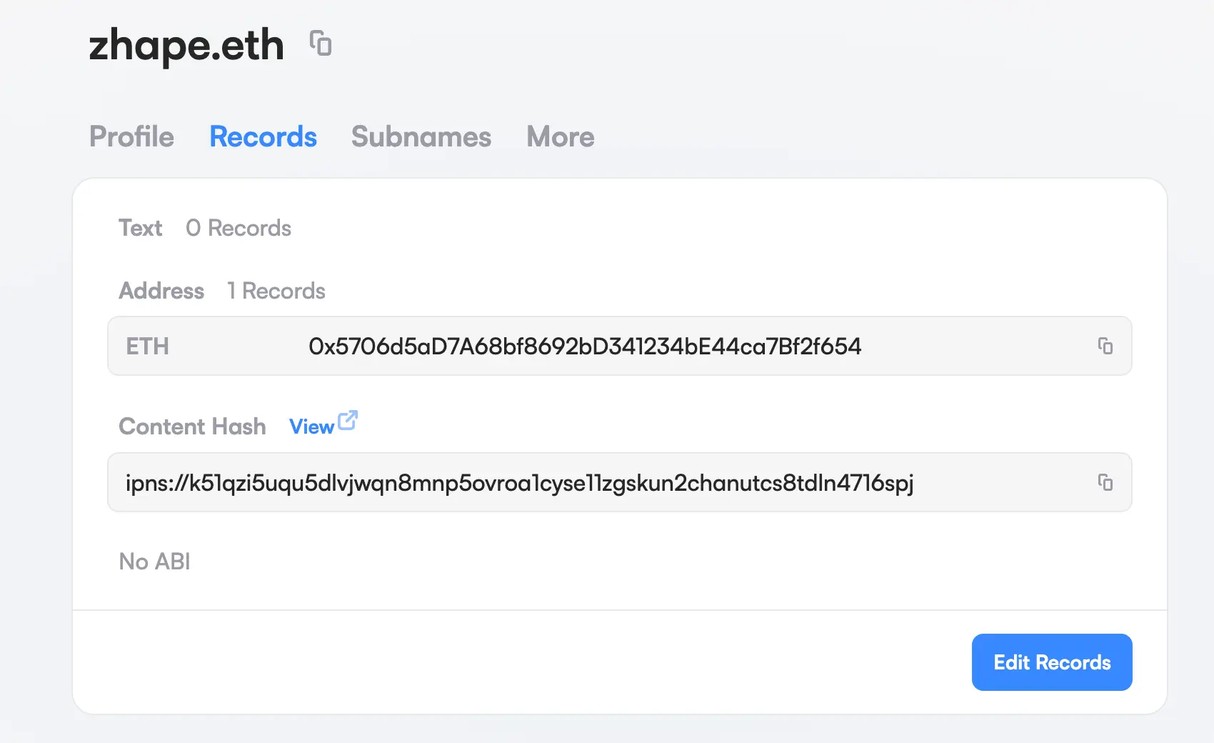 referencing IPNS in ENS name's Content Hash